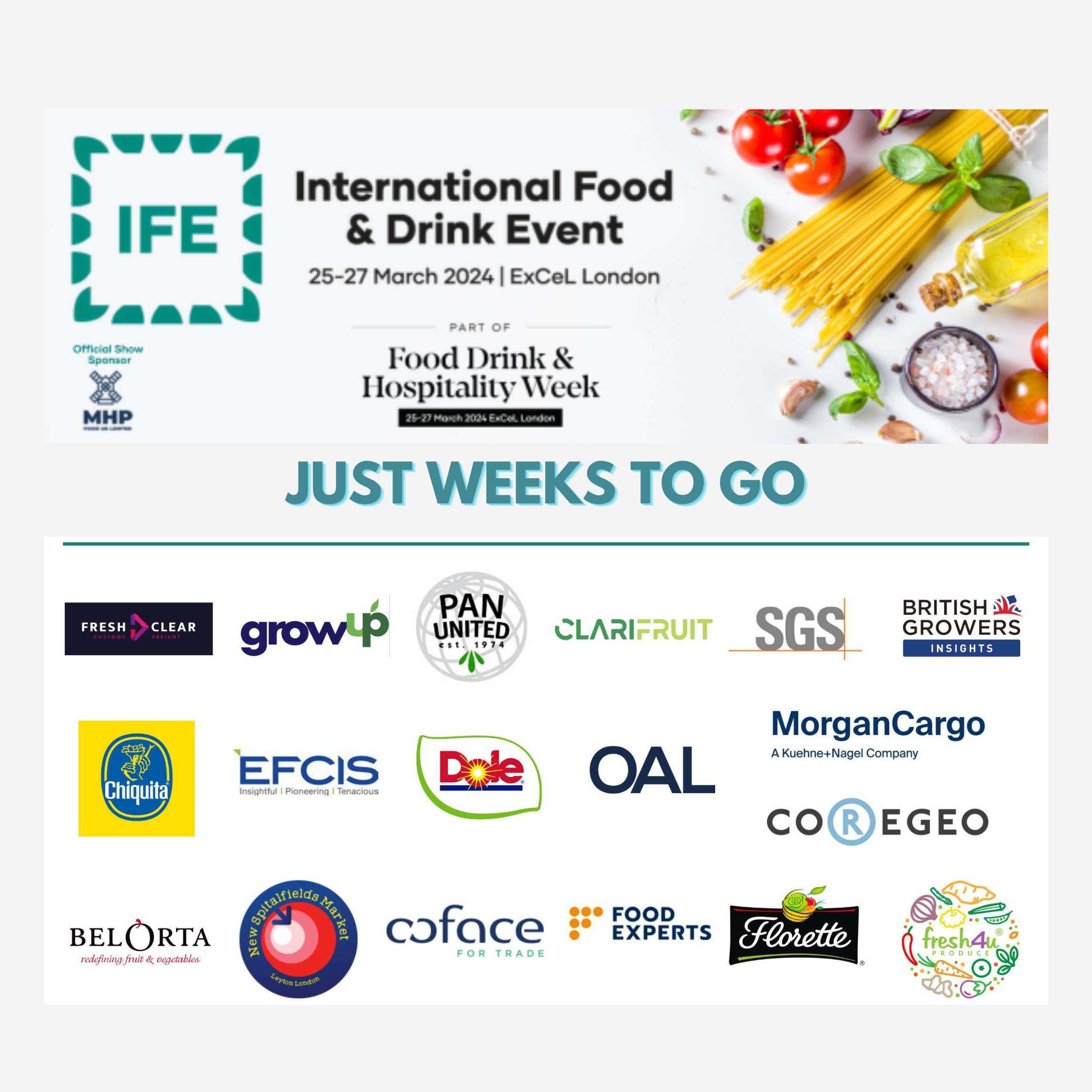 IFE INTERNATIONAL FOOD AND DRINK EVENT MARCH 25-27th 2024