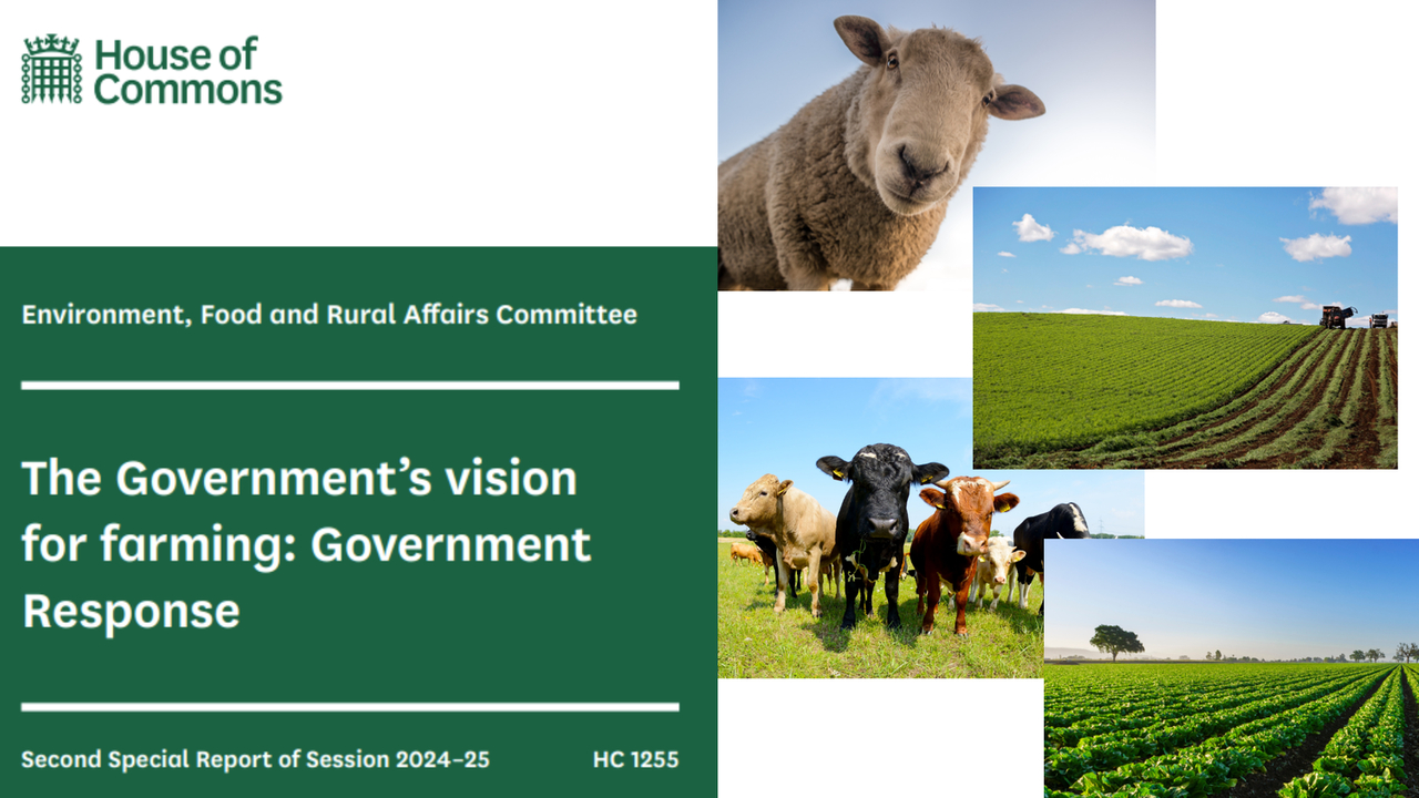 Government response to EFRA’s report on the Government’s vision for farming published