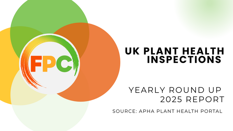 UK Plant Health Interceptions 2025 Yearly Round Up Report