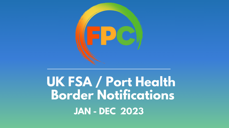 UK FSA / Port Health Border Notifications